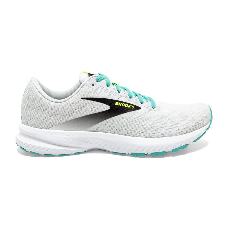 Brooks Launch 7 - Womens Road Running Shoes - White/Nightlife/Atlantis (91247BZRH)